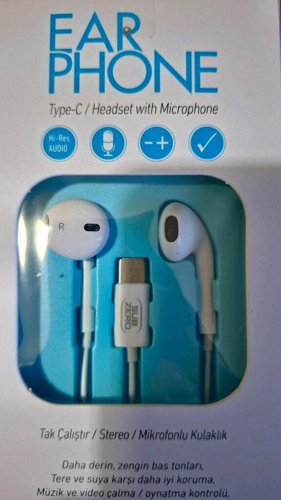 Subzero EP38 Type-C to Stereo Earphone Kablolu Kulaklık - 3