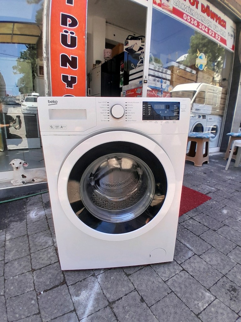 Temiz sağlam çalışır durumda beko marka 9 kiloluk çamaşır makinesi - 2
