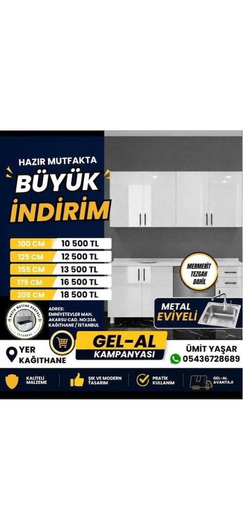 hazır mutfak dolabı