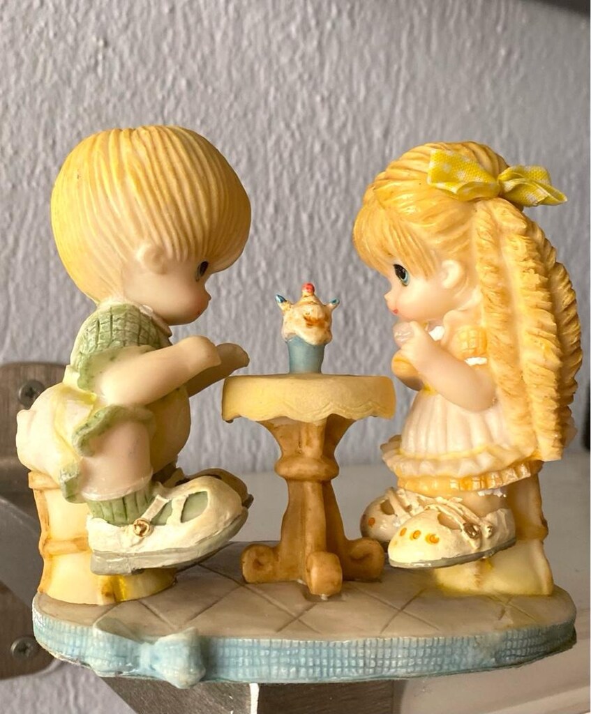 Vintage “Sweet Kids” damgalı Kız - Erkek Çocuk Biblo - 19