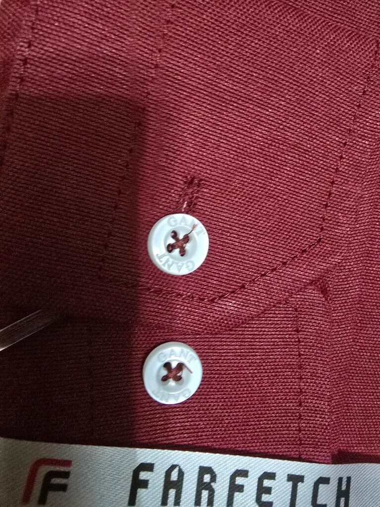 XXL beden bordo Gant erkek gömlek standart kalıp — görsel 2/2