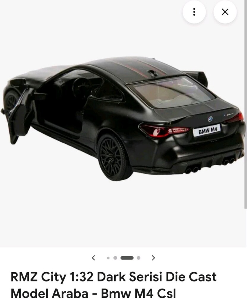 remz serisi BMW M4 siyah model araba 1.32 - 4
