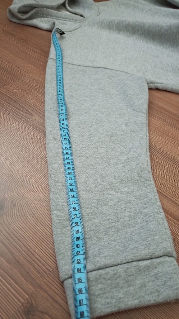 Gri Kapüşonlu Sweatshirt - 8