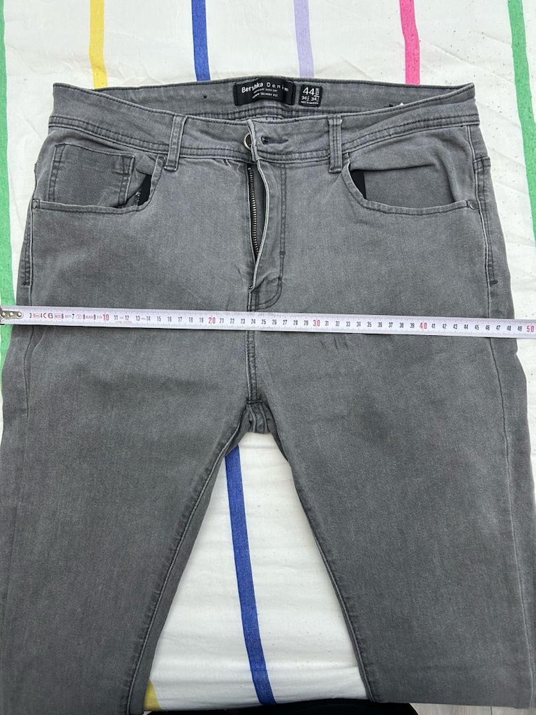 34 bed jeans pantolon gri renk - 3