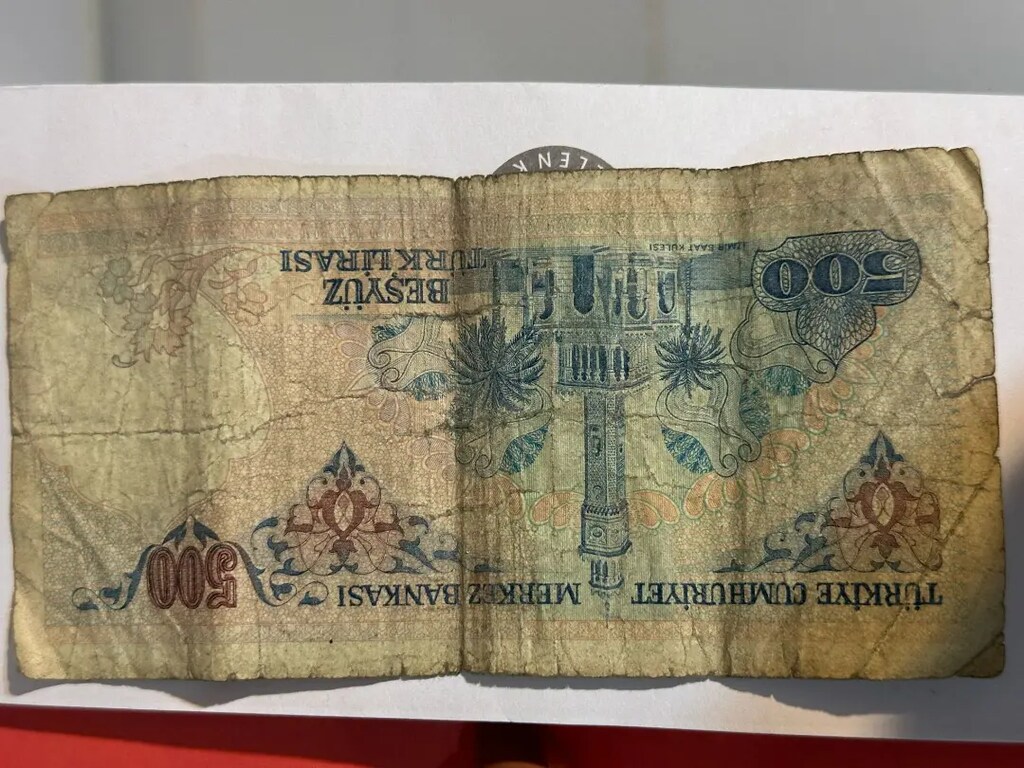 Özel seri beş yüz türk lirası koleksiyondan - 2