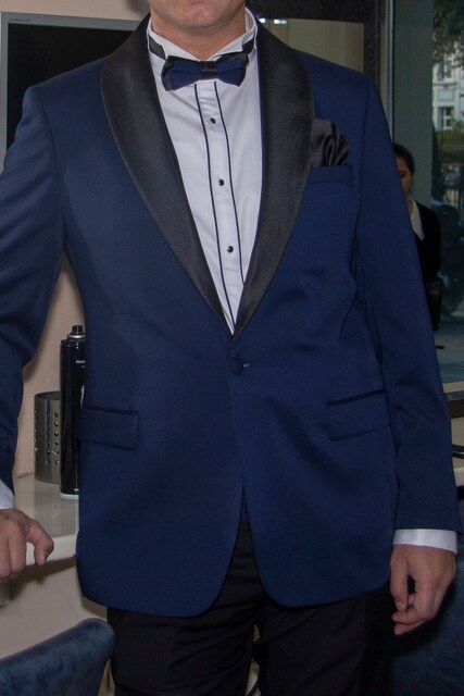Ds Damat Lacivert Smokin Damatlık