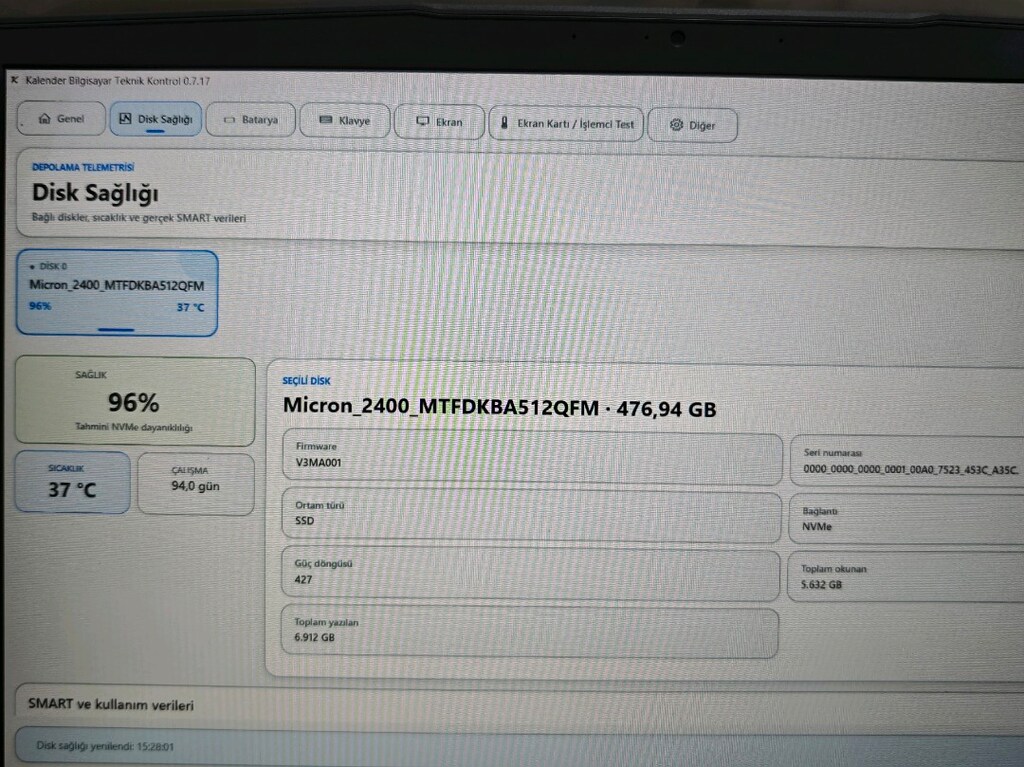Msi Thin i5 12450H RTX 3050 16GB Ram 512GB SSD - 8