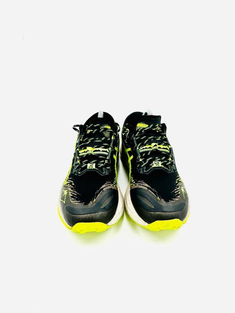 Asics Neon Sarı Siyah Koşu Ayakkabısı - 4