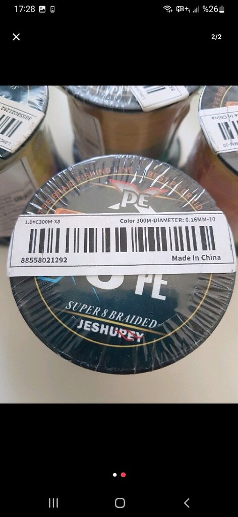 JESHUPEY 0.16mm 8x 300m İp misina - 2