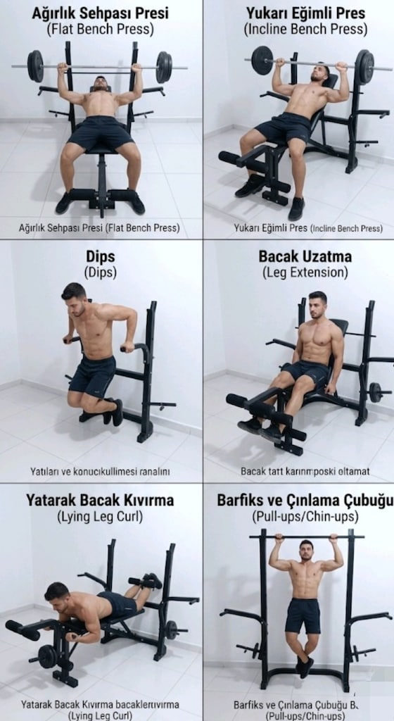 Altis BNCH-01 Fonksiyonel Ağırlık Sehpası (Adrese Teslim ve Kurulum - 2