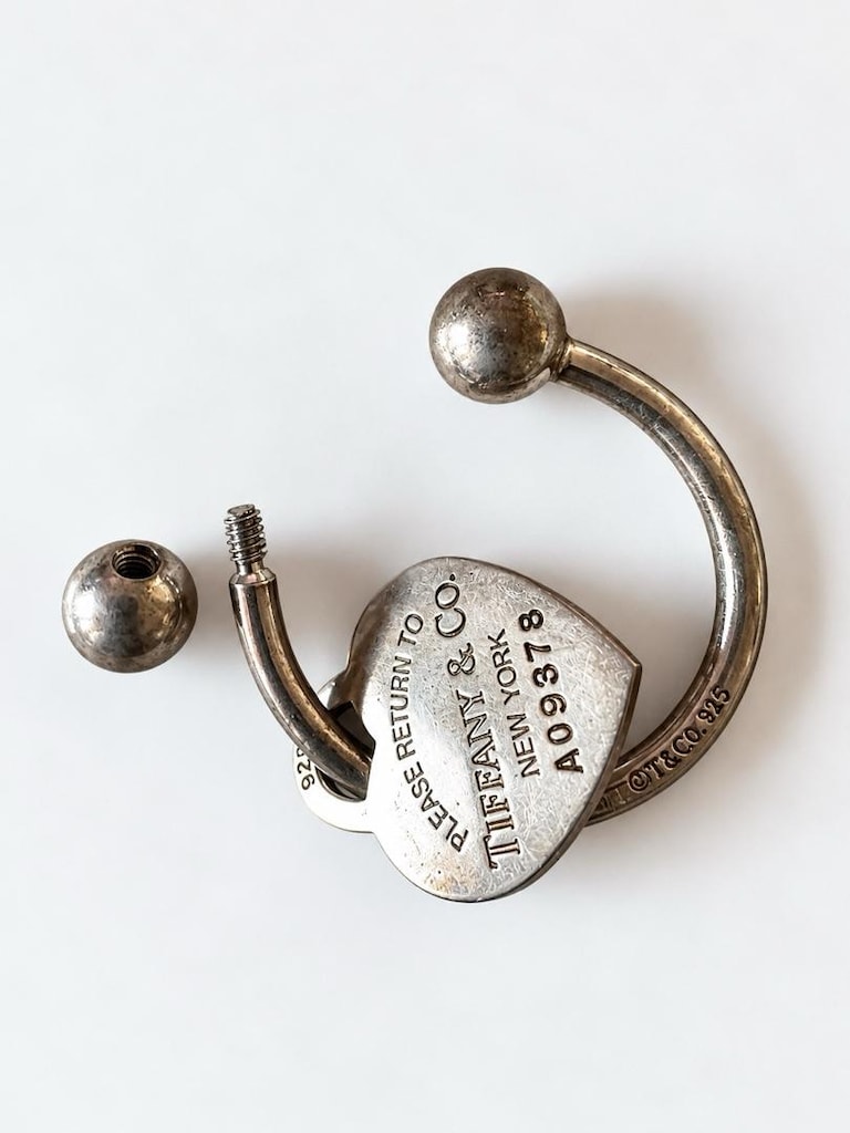 ORİJİNAL TIFFANY & CO. 925 AYAR GÜMÜŞ ANAHTARLIK - 10