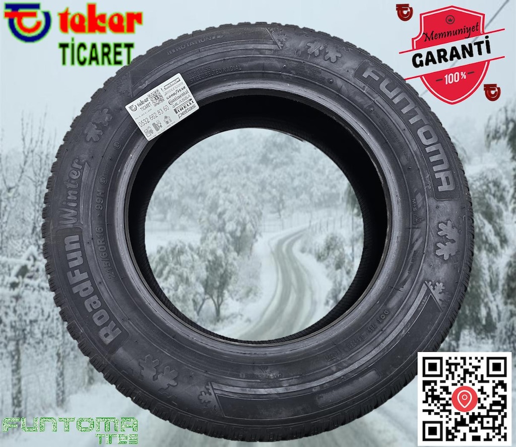 215 60 16 FUNTOMA WINTER #kış & kar lastiği# Teker Ticaret ÜT2026 - 2