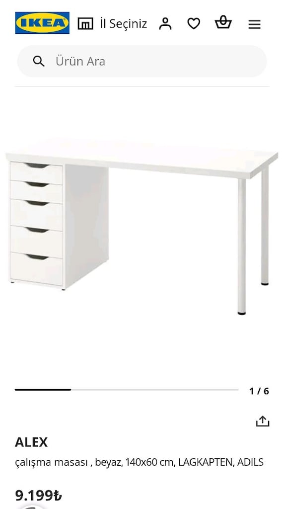 ikea alex çalışma masası sorunsuz - 2
