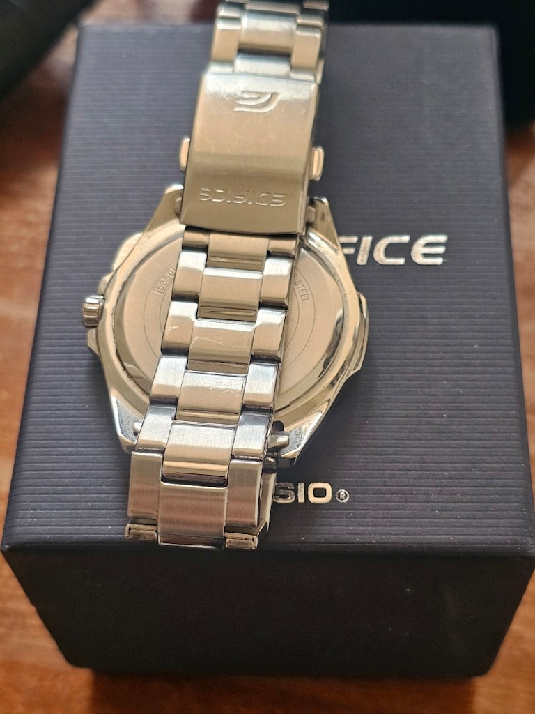 Casio EFR S107D-1 Avudf ince kasa modeli tertemiz kol saati - 5