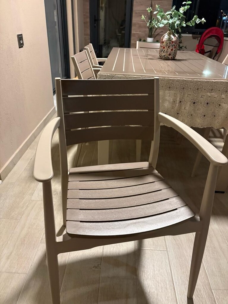 nevussi 6 kişilik balkon masa sandalye takımı - 3
