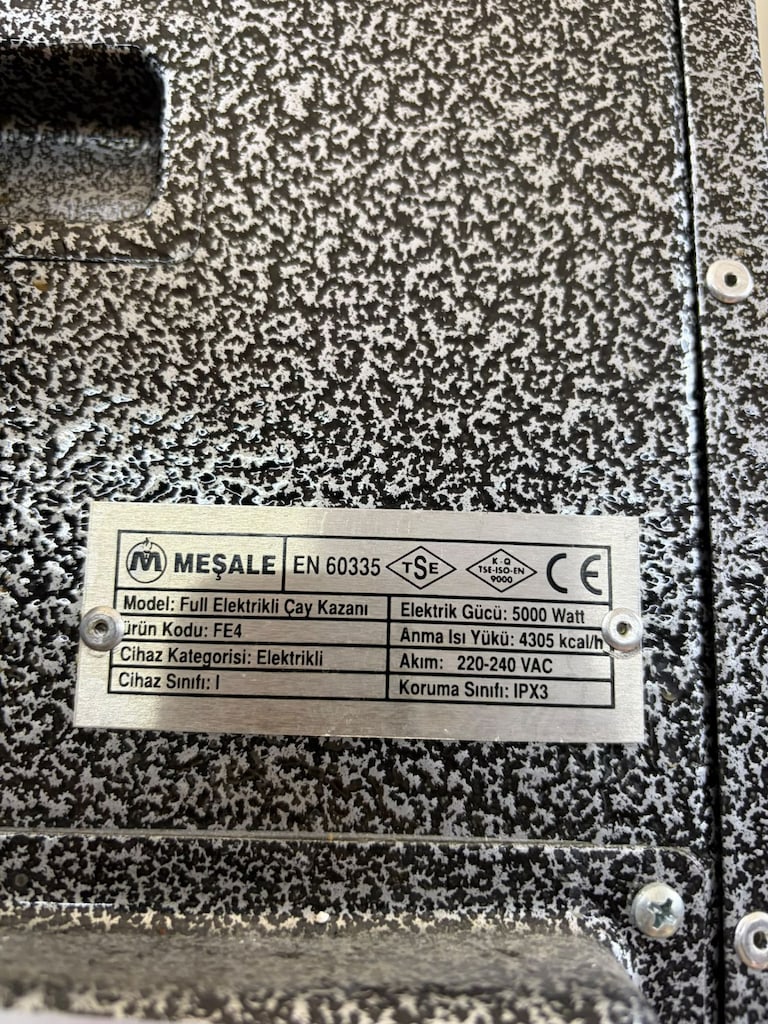KLAS OFİS PENDİK 5000W ELEKTRİKLİ ÇAY OCAĞI KAZANI İKİNCİ EL - 3