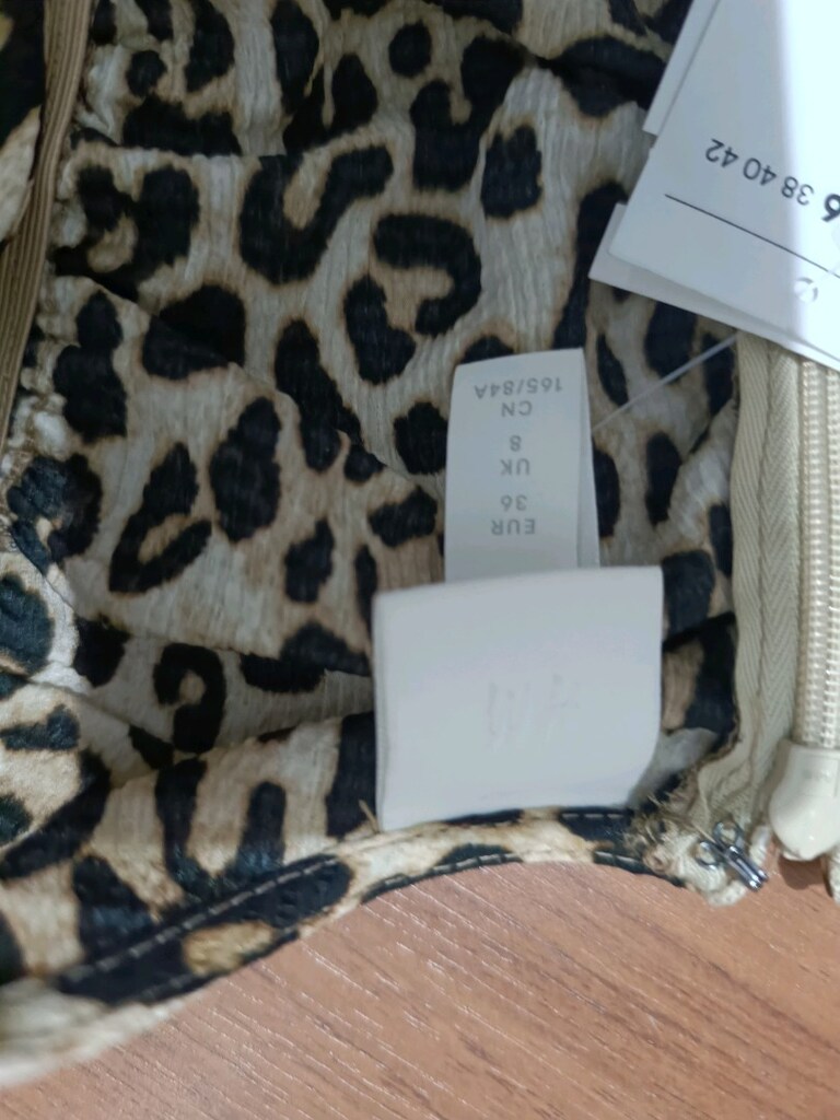 leopar desenli elbise - 4