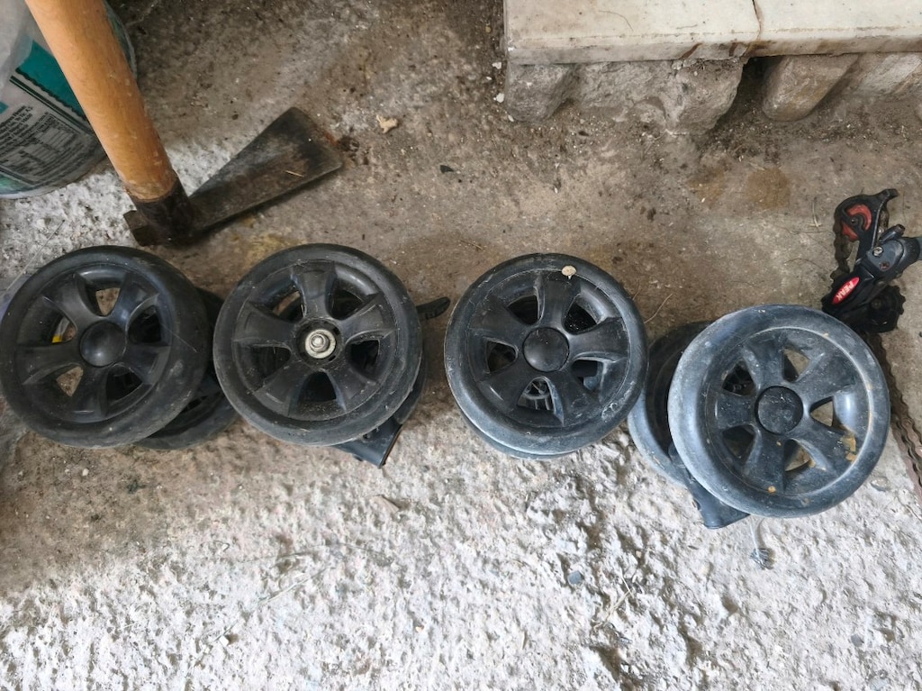 bebek arabası tekerleği takımı - 2