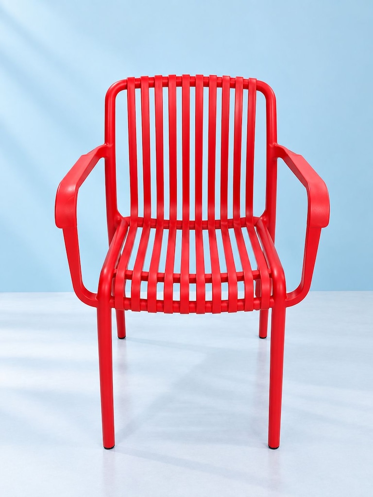 PARİS KIRMIZI PLASTİK SANDALYE - 4
