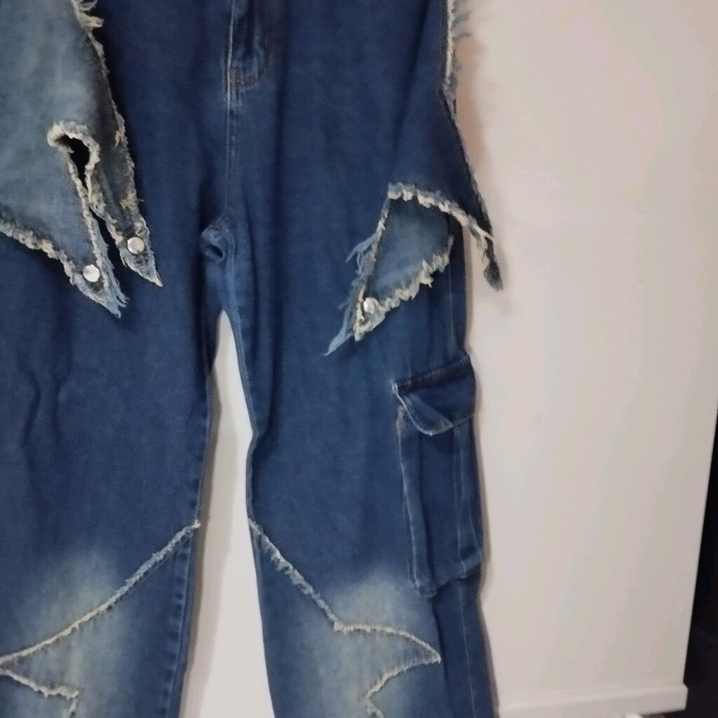 Skater Style y2k yıldızlı pantolo - 10