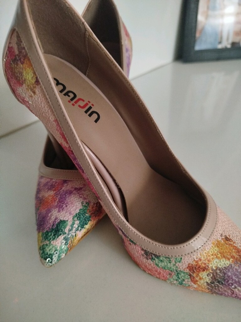 pullu çiçekli Marjin marka abiye ayakkabi - 2