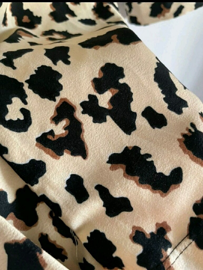 Leopar desenli ince kumaş bayan ceket - 3