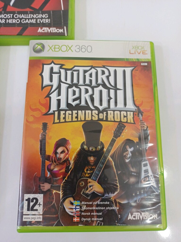 Xbox 360 Oyun Dvd Seti Guitar Hero Kutu kitapçık Mevcut - 2