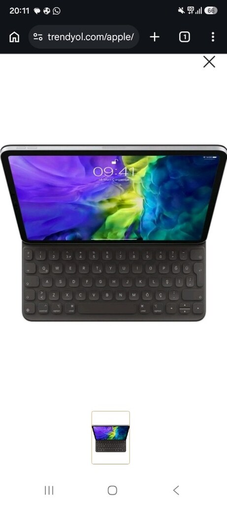 Apple iPad Pro 12.9" Smart Folio TR Q Klavye MXNL2TQ/A - 7