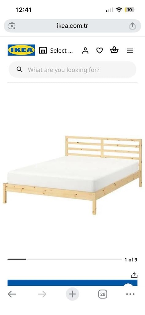 ikea tarva karyola-hyllestad yatak - 2
