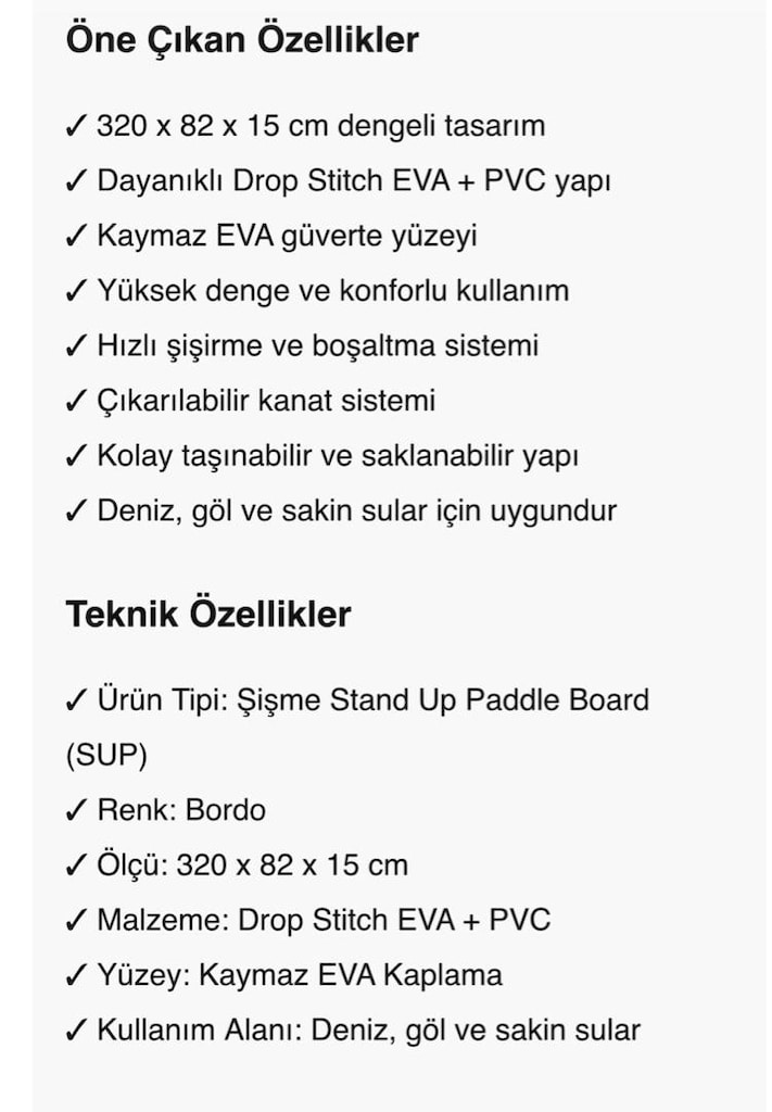 Rebuwo şişme sup board - 3