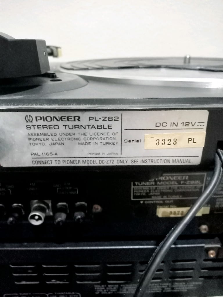 SON VE TEK FİYATTIR.Pioneer F-Z92L Müzik set Kumanda+Anteni +Pikap Çal - 2