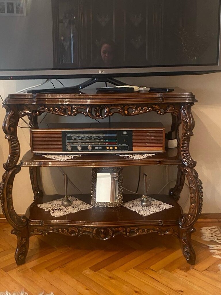 Oymalı Salon Takımı Antika Vintage (Hediyeli) - 14