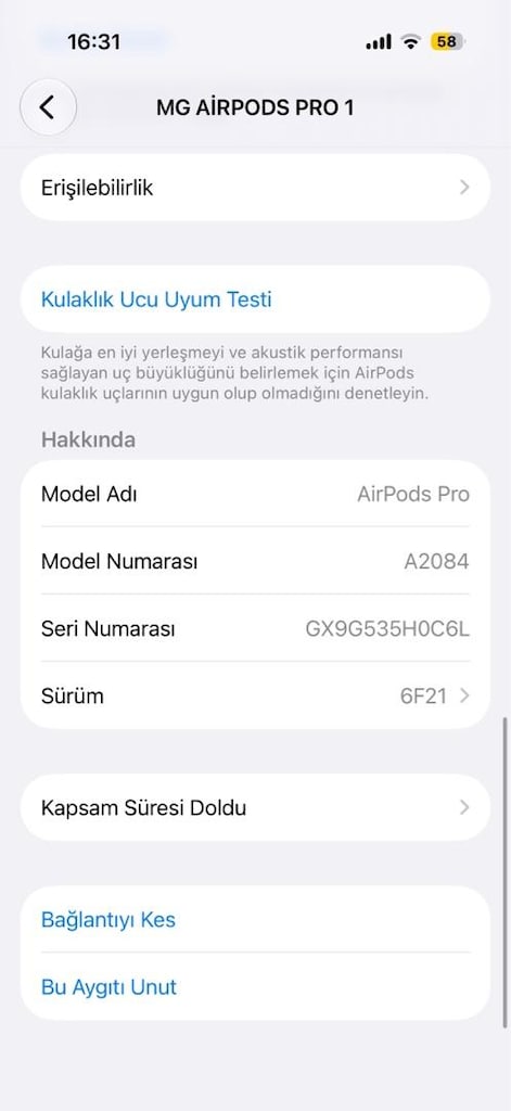 Apple AirPod pro 1 orijinal ve tertemiz - 5