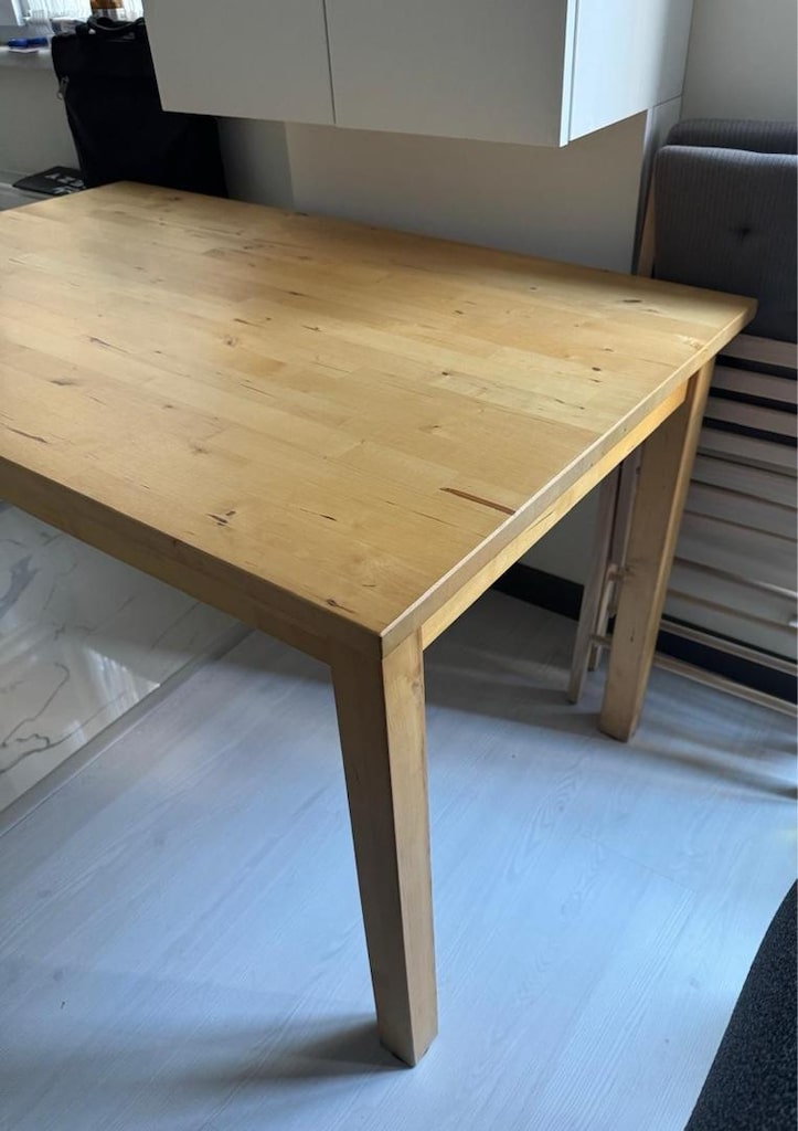 ikea gercek ahsap masa - 5