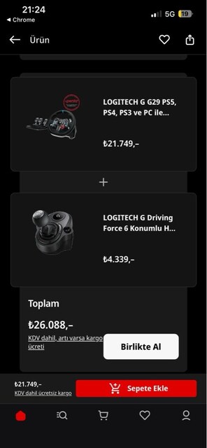 logitech g29 direksiyon seti+vites kolu
