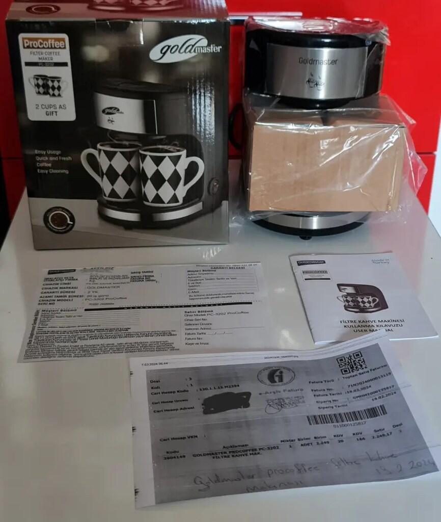 GoldMaster Pc-3202 Procoffee Filtre Kahve Makinesi. - 7