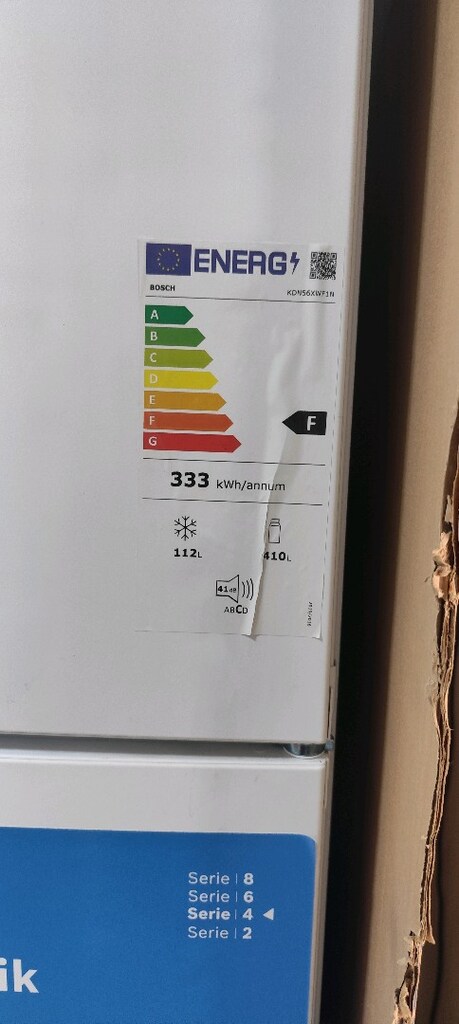 BOSCH KDN56XWF1N 550 LT ÜSTTEN DONDURUCULU NO FROST BUZDOLABI SIFIR - 3
