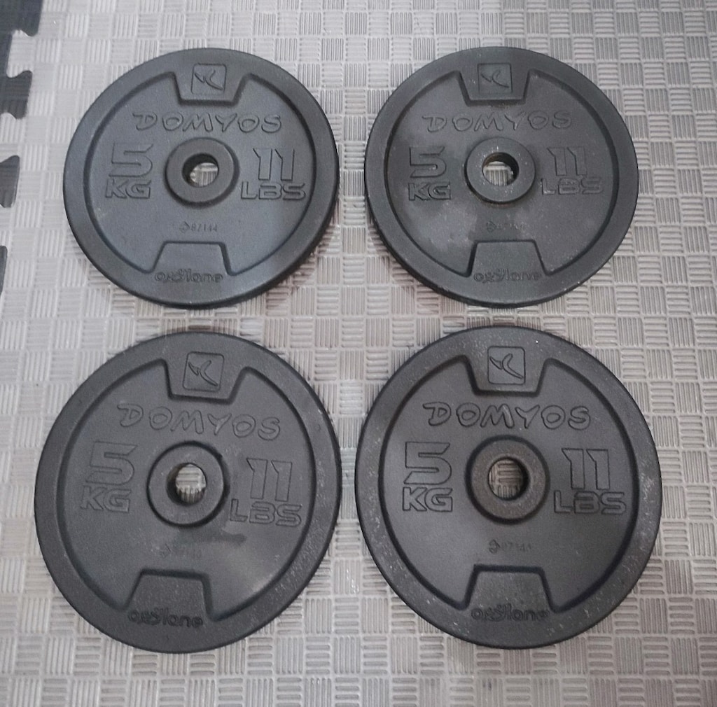 Decathlon 4x5 Kg Demir Döküm Ağırlık Set - 4
