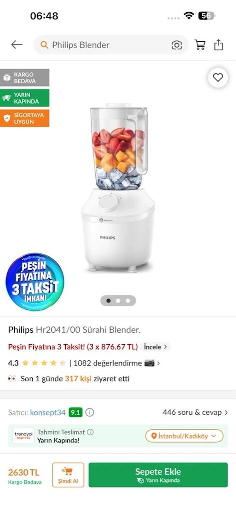 Philips Hr2041/00 Sürahi Blender - 5