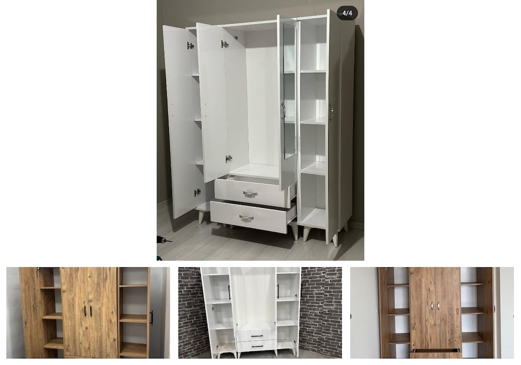 4 kapaklı elbise dolabı klnmtkoyil - 4