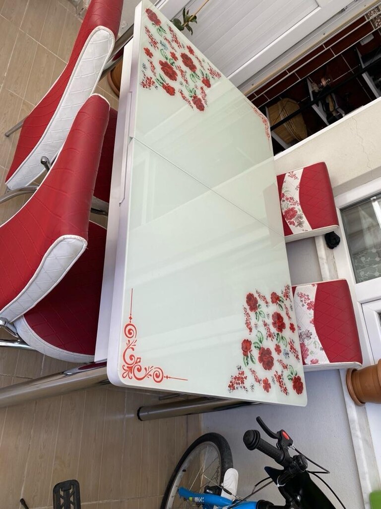 Açılır Kapanır Yemek Masası + Sandalyeler 6 kişilik - 5