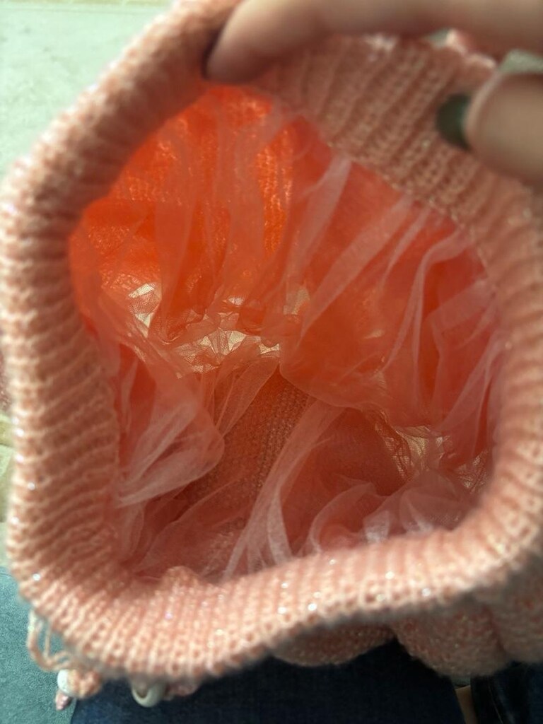 Örgü Pembe Kız Çocuk Etek - 2