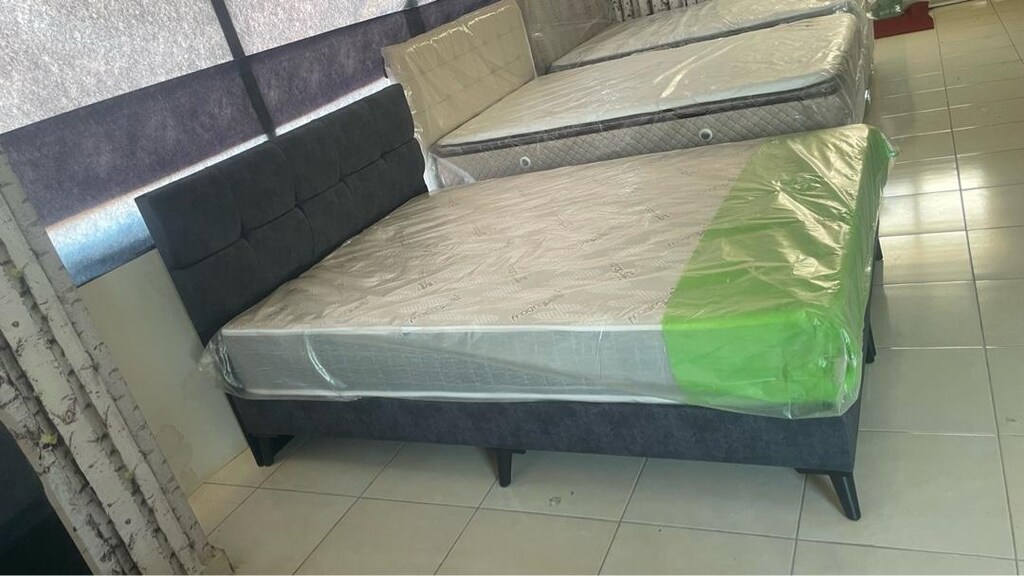 Çift kişilik sandıksız baza başlık ortopedik yatak - 3