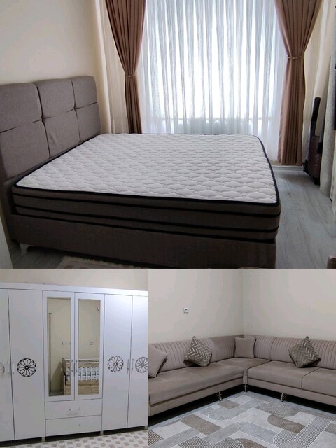 Çift Kişilik Baza Yatak , Gardrop (kıyafet dolabı), L koltuk