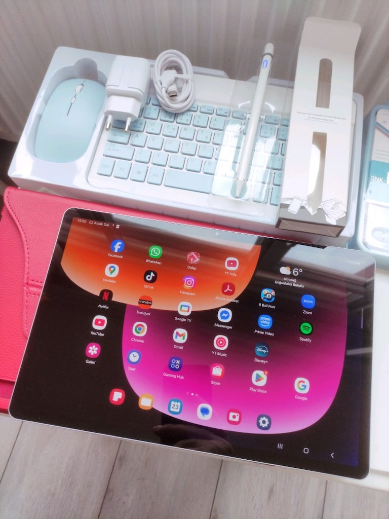 SAMSUNG TAB S7 FE 12.4 TR TEMİZ+FULL SET - 2