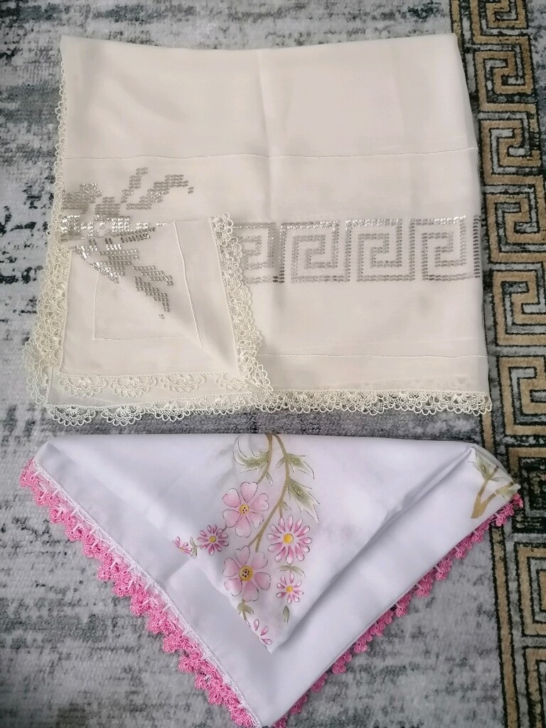 Çeyizlik Oyalı tülbentler - 2