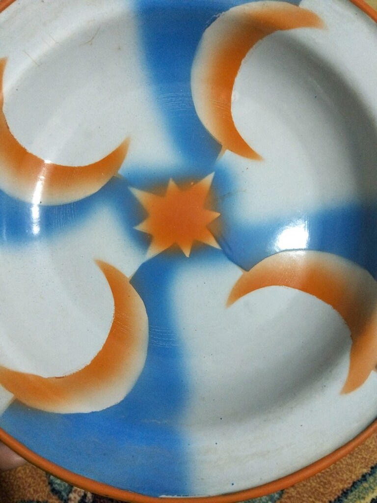 vintage, Avrupa emaye tabak - 4