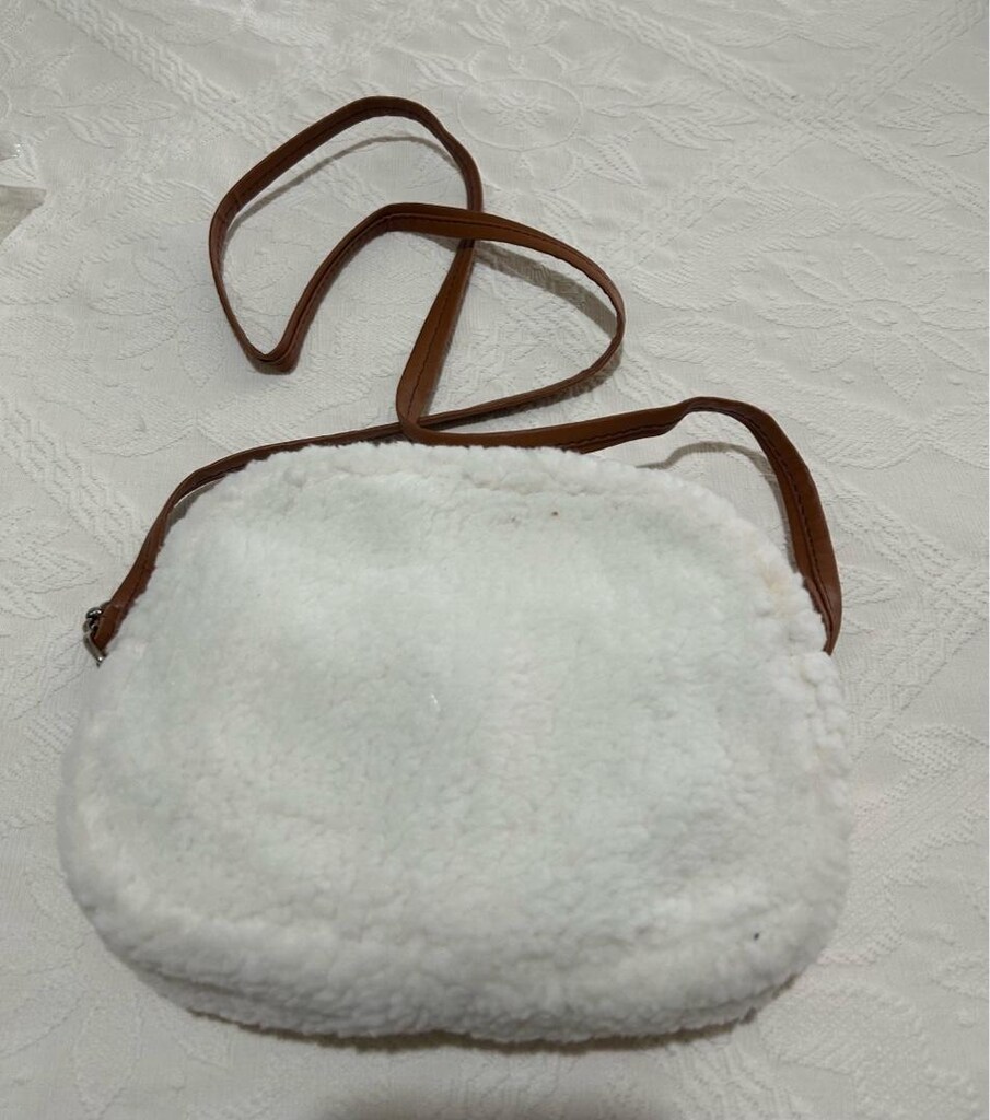 Taba krem çapraz askılı mini çanta - 3