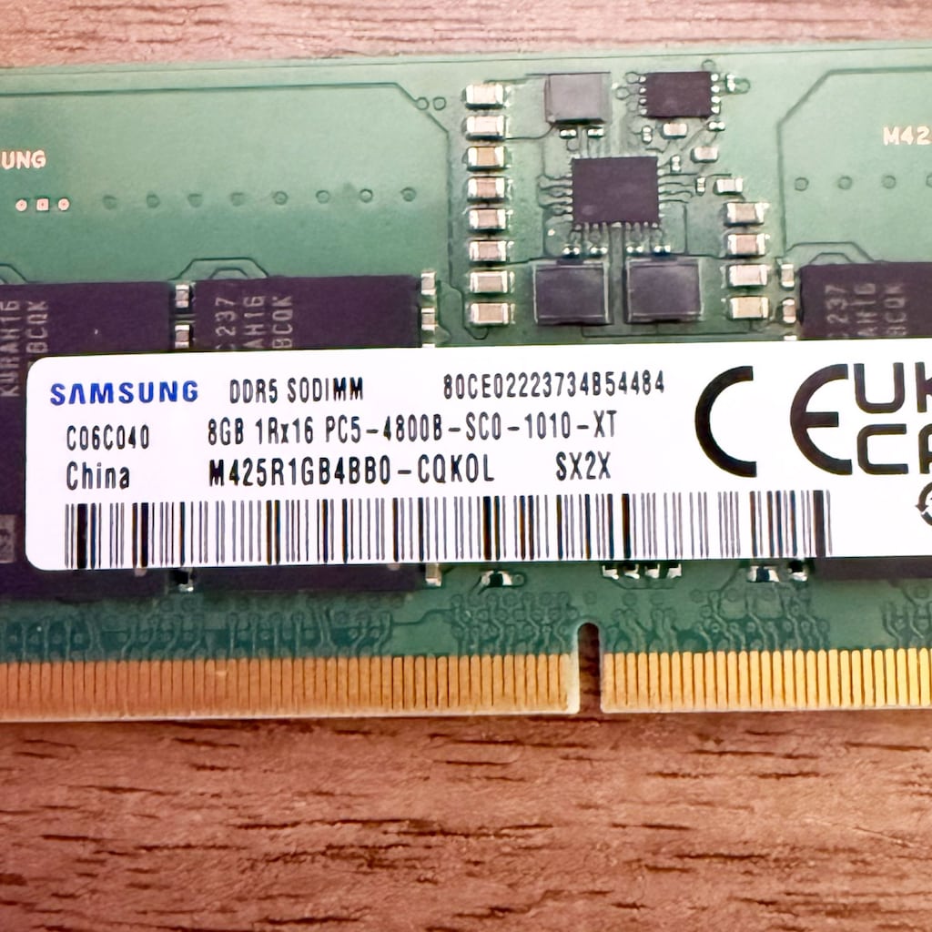 Samsung 8GB 4800MHz DDR5 Notebook RAM - 4