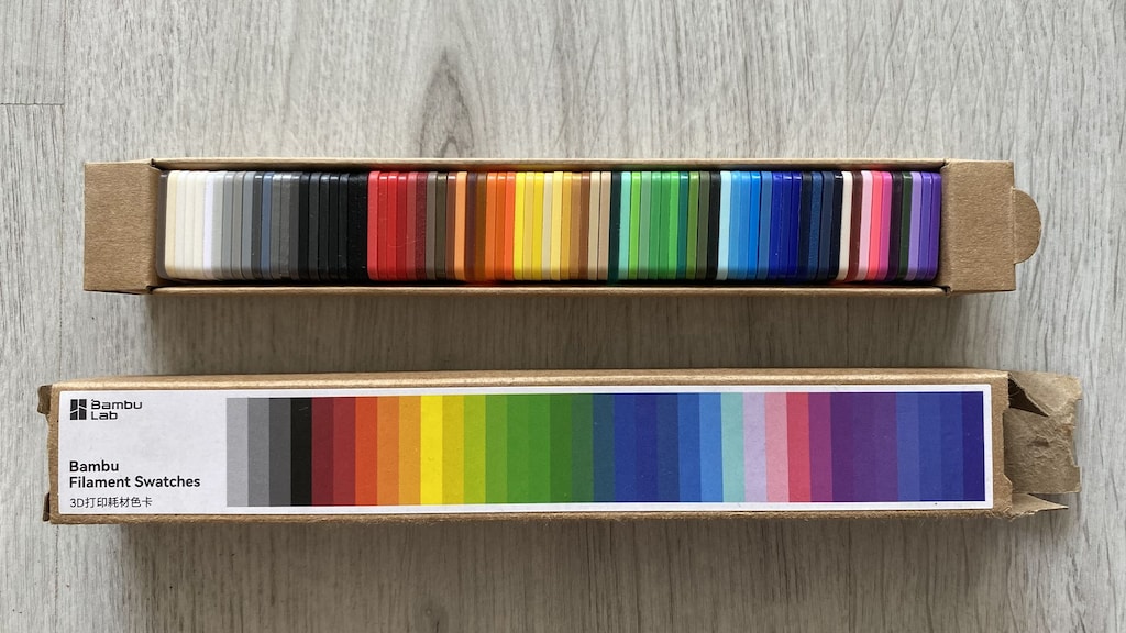 Bambu Labs 3D Yazıcı Filament Renk Örnekleri_Color Swatch